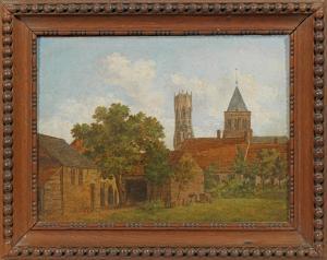 van NOORT Lambert 1520-1570,Paar Ansichten von Alt-Brügge,1826,Schloss DE 2018-09-01