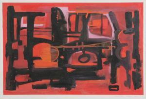 VAN NUFFEL CARLO 1925-1990,Compositie,1960,Bernaerts BE 2011-06-22