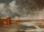 van nuys arien jansz,Winter landscape near Rotterdam with the Hofpoort ,Palais Dorotheum 2018-04-24