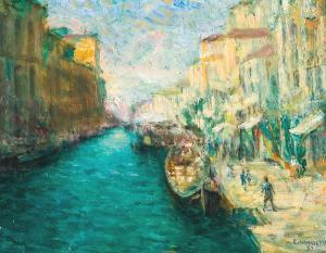 van OFFEL Edmond 1871-1959,Canal à Venise,Campo BE 2008-12-09