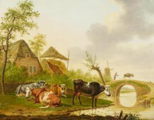van OORT Hendrik 1775-1847,Ländliche Idylle,Van Ham DE 2013-05-17