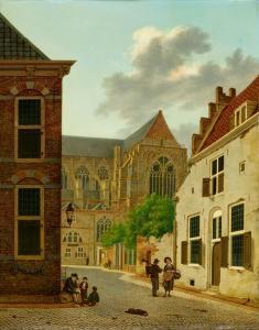 van OORT Hendrik 1775-1847,Utrecht Cathedral seen from Domstraat,1818,Lempertz DE 2020-11-14