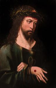 van OOSTSANEN Jacob Cornelisz. 1470-1533,Christ as the Man of Sorrows,Hindman US 2014-12-10