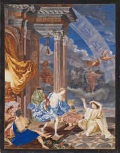 van ORLEY Richard,Apollo and Attendants at his Temple with the Signs,Swann Galleries 2021-11-03
