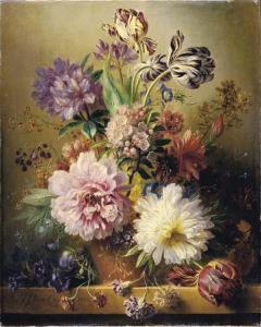 Van OS Georgius Jacobus J. 1782-1861,An opulent flower still life,1837,Christie's GB 2005-10-25