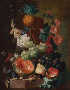 Van OS Jan 1744-1808,The Hague Still Life of Fruits and Flowers with Gr,1770,Sotheby's GB 2024-02-01