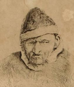 VAN OSTADE ADRIAEN 1610-1685,Old Man with Pointed Hat,c.1640,Trinity Fine Arts, LLC US 2008-11-15