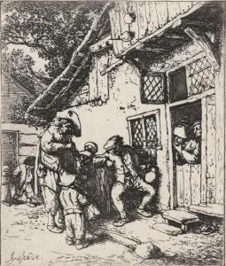 VAN OSTADE ADRIAEN,THE WANDERING MUSICIANS (HOLLSTEIN, GODEFROY 39),1642,William Doyle 2019-07-18