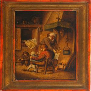 VAN OSTADES Adriaen,A family in the kitchen,1642,Bruun Rasmussen DK 2008-06-02