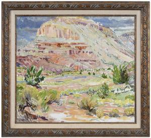 van PAPPELENDAM Laura 1883-1974,Western Landscape,Brunk Auctions US 2021-05-21