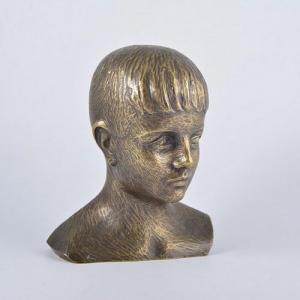 VAN PARYS,bust of a boy,Gilding's GB 2017-05-23