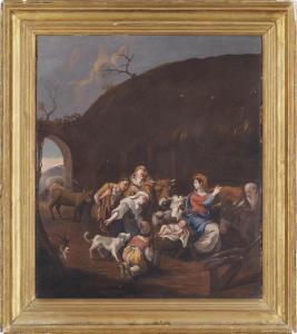 Van POELENBURGH Cornelis 1594-1667,THE ADORATION OF THE SHEPHERDS,Christie's GB 2012-04-25