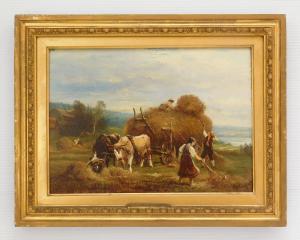 van PROOYEN Albert Jurardus 1834-1898,Haying Scene,Rachel Davis US 2024-03-23