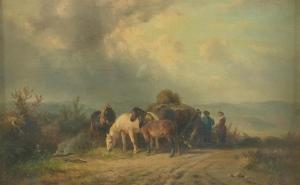 van PROOYEN Albert Jurardus,In conversation by a haycart,Bellmans Fine Art Auctioneers 2024-03-28