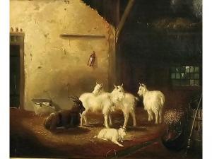 VAN RAVENZAAY Jan,Interni di stalla con capre,Caputmundi Casa d'Aste IT 2011-12-14