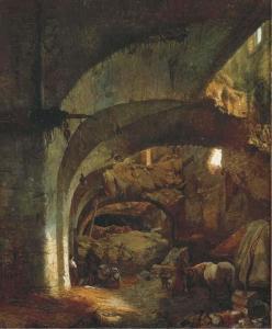 van REGEMORTER Ignatius Josephus 1785-1873,INTERIEUR DES CAVES, A LA CITADELLE D'ANVERS ,Christie's 2004-05-10