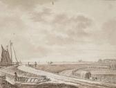 VAN RENSSELAAR Jan Jacob,A sea-bank: View of Zeeburg outside Amsterdam,1793,Christie's 2015-05-13