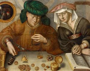 van REYMERSWAEL Marinus 1493-1567,In der Art des Die Geldwechsler,Van Ham DE 2019-01-30