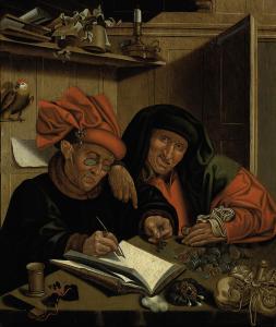 van REYMERSWAEL Marinus 1493-1567,The Money Lenders,Christie's GB 2010-10-29