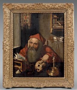 VAN REYMERSWALE Marinus 1490-1546,Saint Jérôme dans son studio,Beaussant-Lefèvre FR 2017-04-05