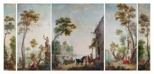 van REYSSCHOOT Petrus Norbertus 1738-1795,geanimeerde park,1790,Bernaerts BE 2012-12-03