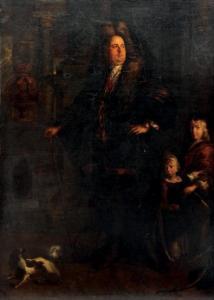 van RIJN Jan Pieter 1610-1678,Portrait d'homme et ses enfants,Aguttes FR 2017-05-16