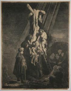VAN RIJN Nicolaas Petrus Quirinus,La descente de croix, grande planche,1633,Eric Caudron 2021-05-05