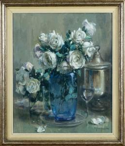 van ROOSE Charles 1883-1960,Les roses blanches,Galerie Moderne BE 2022-01-17