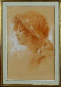 van ROOSE Charles 1883-1960,Profil de femme,Galerie Moderne BE 2022-02-21