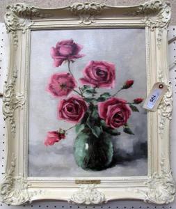 VAN ROOY C.M 1895,Still life roses,Hodgins CA 2010-01-17