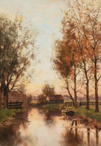 van ROSSUM DU CHATTEL Fredericus Jacobus 1856-1917,A waterway,Sotheby's GB 2022-11-10