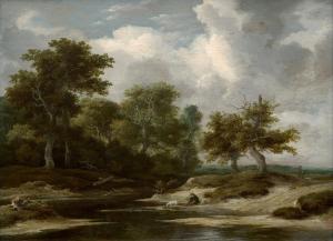 van RUISDAEL Jacob Isaaksz 1628-1682,Halte de voyageur avec,Artcurial | Briest - Poulain - F. Tajan 2024-03-20