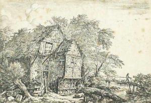 van RUISDAEL Jacob Isaaksz 1628-1682,The Small Bridge,David Lay GB 2024-01-18