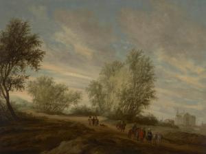 Van RUYSDAEL Salomon,A wooded landscape with the Concubine carried by t,Christie's 2024-01-31