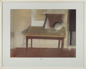 van ruyssevelt Jozef 1941-1985,Table dans un intérieur,1974,VanDerKindere BE 2021-06-15