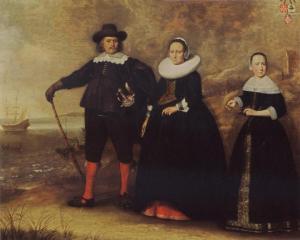 van SANTVOORT Dirck Bontepaert,Family Portrait of possibly Otto van Vollenhoven,Sotheby's 2003-05-13