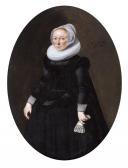 van SANTVOORT Dirck Bontepaert 1610-1680,Portrait d'une dame âgée de 45 ans,Tajan FR 2010-12-13