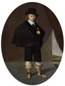 van SANTVOORT Dirck Bontepaert 1610-1680,Stehender junger Mann mit Hut.,Galerie Koller CH 2007-09-17