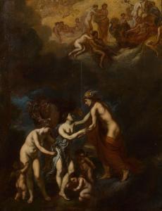 van SAVOY Carel 1621-1665,Scène mythologique,Aguttes FR 2022-03-25