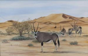 VAN SCHALKWYK Estelle,oryx in a desert landscape,Tennant's GB 2022-01-08