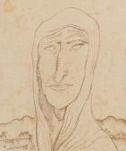 VAN SCHNELL Gabriel 1908-1946,Portrait of a figure in a landscape,1931,Woolley & Wallis 2020-08-26