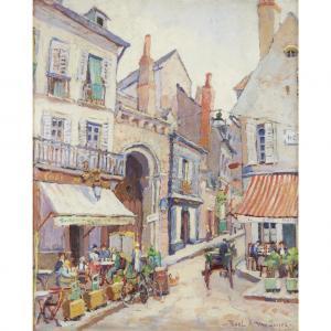 van SCIVER Pearl Aiman 1896-1966,SIDEWALK CAFE - PARIS - FRANCE,Freeman US 2019-07-17