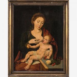 van SCOREL Jan 1495-1562,Maria mit dem Kinde und Früchten,Leo Spik DE 2019-06-27