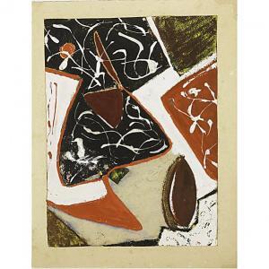VAN SCRIVER Strelsa 1915-1963,Untitled,1949,Rago Arts and Auction Center US 2011-05-14