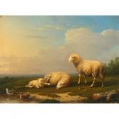 VAN SEVERDONCK Franz 1809-1889,SHEEP AND DUCKS IN A FIELD,1868,Waddington's CA 2010-06-15