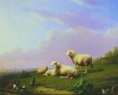 VAN SEVERDONCK Franz 1809-1889,SHEEP AT REST WITH DUCKS AND CHICKENS,William Doyle US 2004-12-01