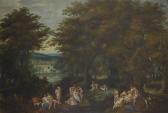 VAN SLOOT Denys,Paysage de forêt avec Diane découvrant la grossess,1614,Christie's 2019-06-25