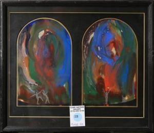 Van SLOUN Frank J.,Study for a Music Room: 'Dawn of Creation',Clars Auction Gallery 2021-08-14