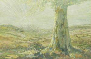 Van SLOUN Frank J. 1878-1938,The Lone Tree,1920,John Moran Auctioneers US 2019-06-23