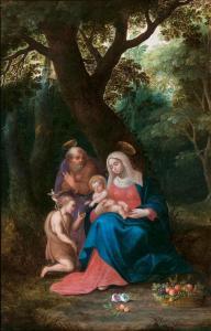 Van STALBEMT Adriaen 1580-1662,The Holy Family with the Infant St. John,Stahl DE 2019-04-13